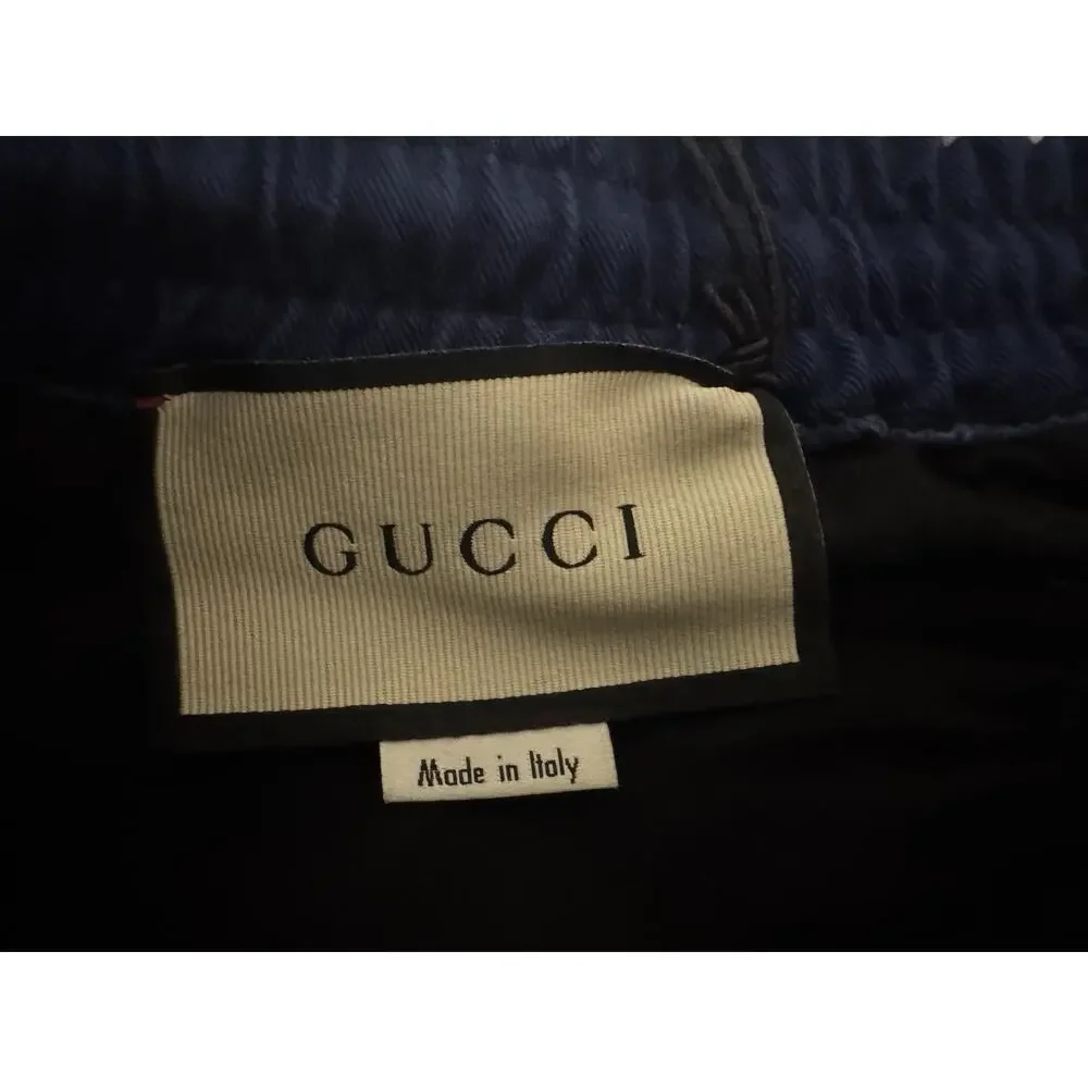 New With Tags Gucci Royal Blue Military Cotton Drill Shorts 46EU/30US $95.00
